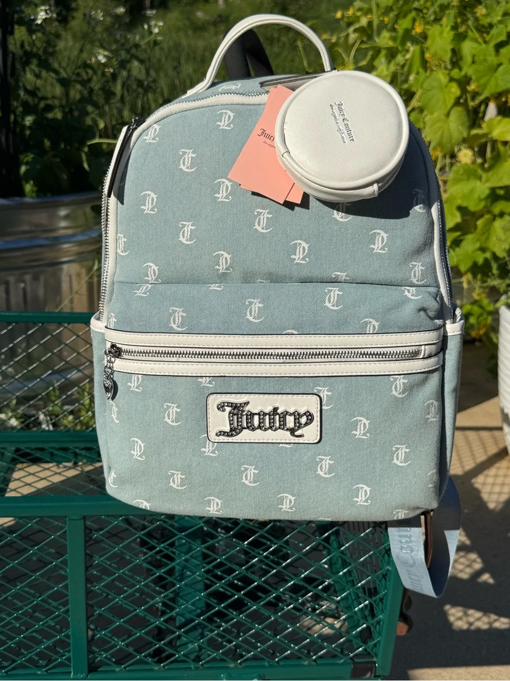 Juicy Couture Denim Logo  Backpack
